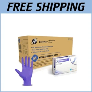 Premium Medium Nitrile Gloves, 2000 Ct, Latex-Free & Powder-Free for Safety - Picture 1 of 9