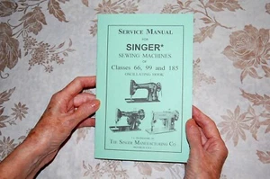 Reprint of Hard to Find Service Manual for Singer Sewing Machines 66, 99, 185  - Picture 1 of 5