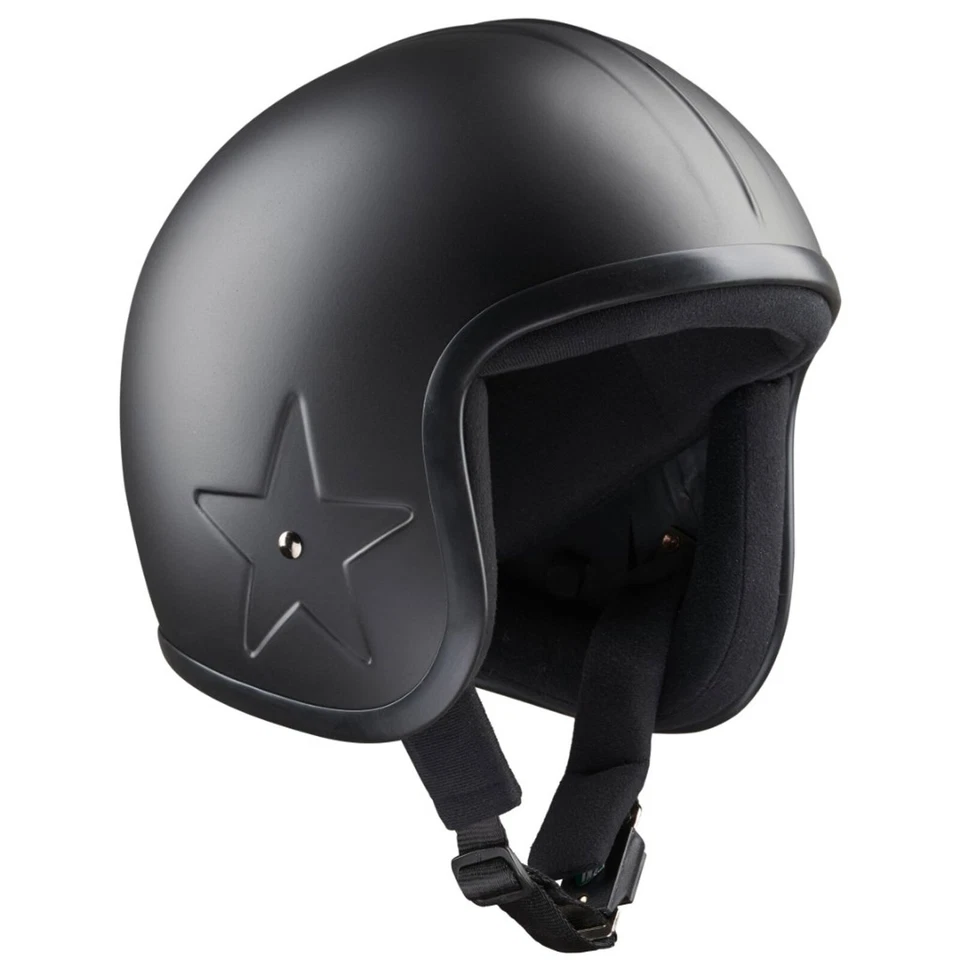 Bandit Jethelm Sky 3 Fiberglas Motorradhelm schwarz extrem leicht Sternmotive - Bild 1 von 4