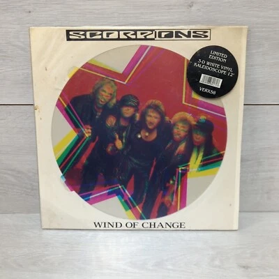 Scorpions - Wind Of Change - 12" Single Limited Edition White Vinyl Kaleidoscope Foto 1 de 4