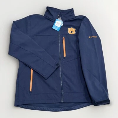 Chaqueta Auburn Tigers Para Hombre XL x Columbia CLG Ascender II Softshell Cremallera Completa Azul Marino Foto 1 de 4