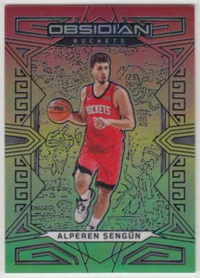 2022-23 Panini Obsidian Asia Alperen Sengun #33 Red Yellow Green Flood 31/75 - Image 1 of 2
