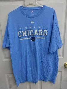 Vintage Majestic MLB Chicago Cubs Legacy With All 10 Jerseys T-Shirt Men XL - Picture 1 of 5