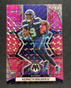 2022 Mosaic Football NFL Debut Kenneth Walker III Rookie RC Pink Camo #284 - Picture 1 of 2