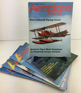 Vintage Aeroplane Monthly Magazine Bundle X6 1973-1980s Articles & Illustrations - Picture 1 of 12
