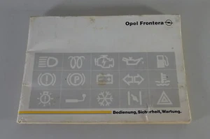 Betriebsanleitung / Handbuch Opel Frontera A Stand 11/1991 - Bild 1 von 2