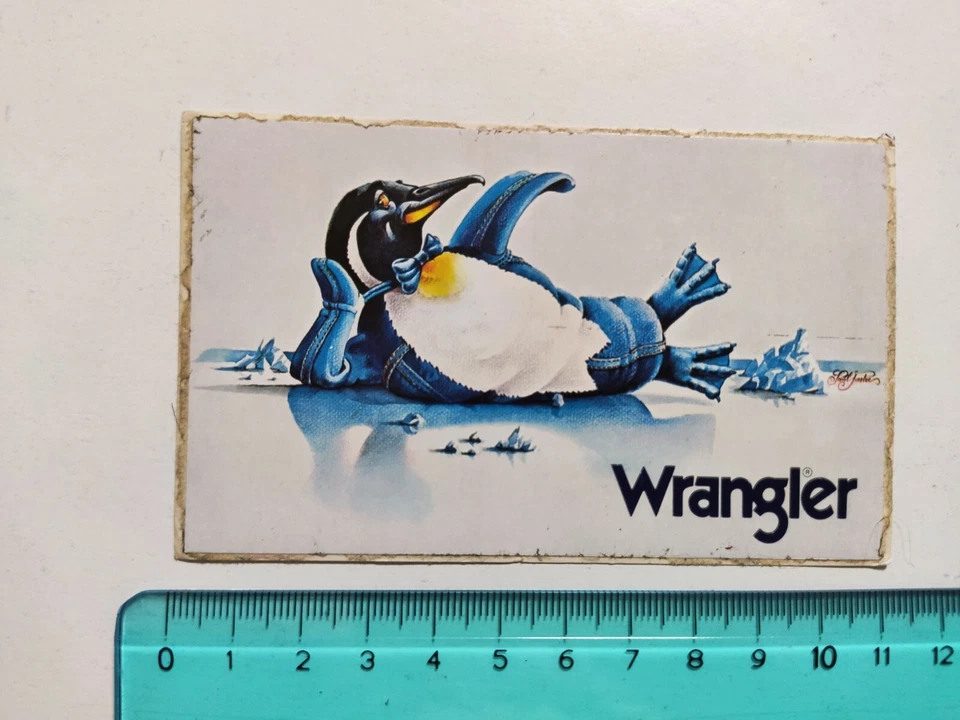 Autocollant Wrangler Jeans Pinguin Sticker 80S Original - Bild 1 von 1