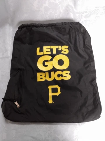 Pittsburgh Pirates Lets Go Bucs Backpack Bag 13x18 Very Nice Clean Cover
