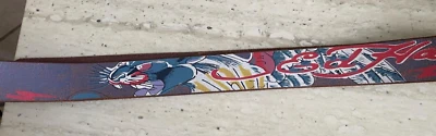 Vintage Ed Hardy Belt 48 Tiger Face Punk Rock Grunge Western Retro 2000s Leather - Image 1 of 4