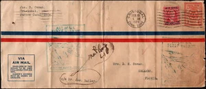 Canal Zone Airmail Postal Stationery Entire Scott # UC1 UPSS # A1 - First Flight - Picture 1 of 2