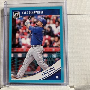 Kyle Schwarber Chicago Cubs 2018 Donruss (teal parallel /#d041/199) NM #83