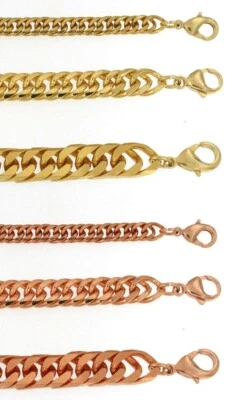 Doppelpanzer-Armband vergoldet o. Gold o. Rosegold Doublé  Damen Herren Schmuck - Bild 1 von 4