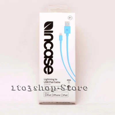 Incase USB Charging Charger Cable for Any iPhone & iPad 3 feet Blue - Image 1 of 3