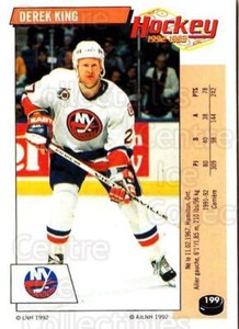 1992-93 Panini Stickers French #199 Derek King