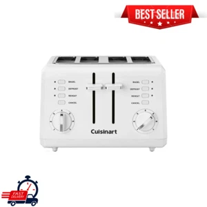 Cuisinart - 4-Slice Wide-Slot Toaster, Wide Slots- White New- Free Shipping - Picture 1 of 12