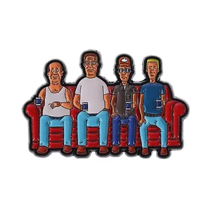 King of the Hill Metal Hat Backpack Flair Enamel Pin Vintage Brooch NEW - Picture 1 of 2