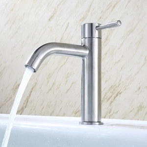 High Quality Basin Faucet Sink Tap Bathroom Faucet Cold Water Deck Mounted - Picture 1 of 12