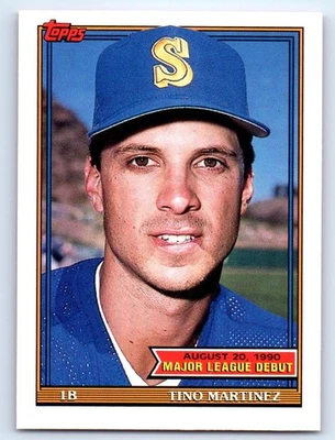 1991 Topps Major League Debut 1990 #99 Tino Martinez Seattle Mariners - Image 1 of 2