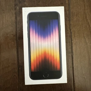 Locked To Verizon Prepaid Apple iPhone SE 3 MMY23LL/A 64GB Black Smartphone NEW! - Picture 1 of 5