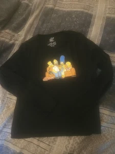 Juniors Simpsons 3xl Long Sleeve Black Shirt Forever 21 Plus NWT - Picture 1 of 3
