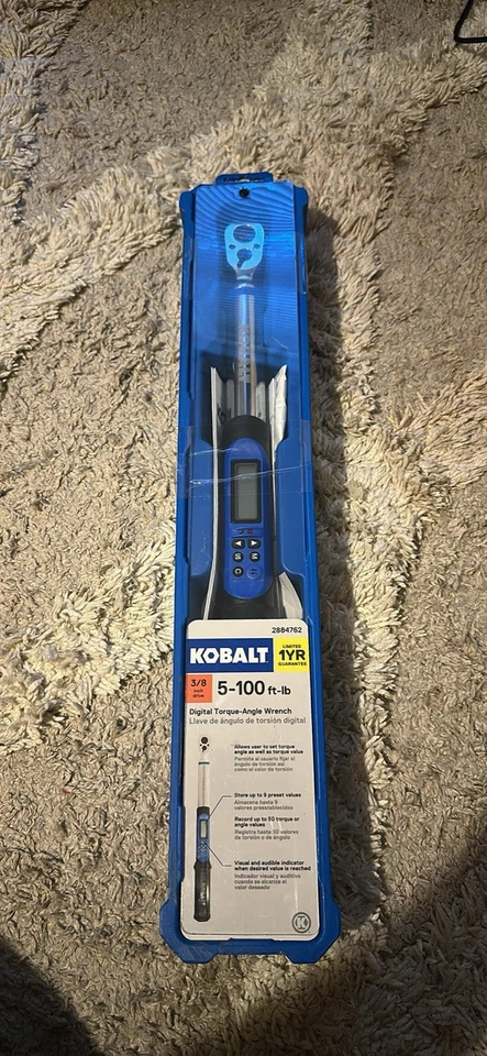 Kobalt 3/8-in Drive Digital Torque Wrench (5-ft lb to 100-ft lb) - Image 1 of 4