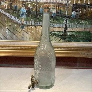 Morey Destilerías Mallorca España Uva Repujado Botella De Vino Decantador con Grifo - Imagen 1 de 24