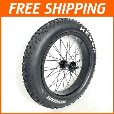 20'x4.0 Front Wheel, Black Alloy Aluminum Snow Bike - Image 1 of 4