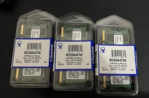 24 Kingston M25664F50 Memory Module 2GB DDR2 667MT/s Non-ECC Unbuffered SODIMM - Picture 1 of 5