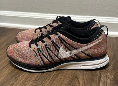Nike 2013 Flyknit Trainer + Multicolor Mens Running Shoes (532974-014) Sz 12 - Image 1 of 4