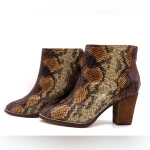 Botines Chelsea Zigi Soho Harlan Estampado Serpiente Tobillo Talla 9 NUEVO Marrón - Imagen 1 de 8