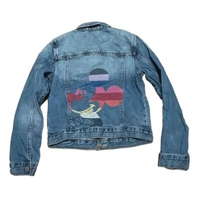 Disney x Gap Embroidered Mickey Mouse Jean Jacket Girls XXL - Picture 1 of 5