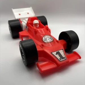 VTG ✅ Tim-Mee Toys 1970's Red Plastic Indy Motor Speedway Racing Car ✅ USA 5600 - Picture 1 of 17