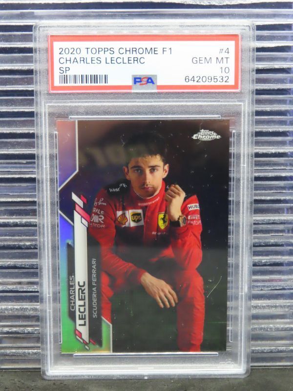 2020 Topps Chrome Formula 1 F1 Charles LeClerc Variation SP Refractor #4 PSA 10