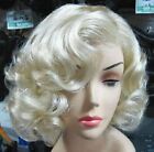 Marilyn Monroe Fashion Curly Wig Cosplay Full Wigs Hot Style Short Blond