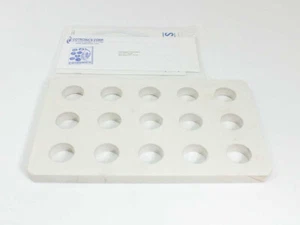 Cotronics " x 7.25" x 0.625" Ceramic Plate with 1.25" Diameter Machined Holes 12 - Picture 1 of 3