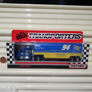 Matchbox STERLING MARLIN #94 SUNOCO 1990 CY104 KW SuperStar Transporter UNSIGNED - Picture 1 of 5