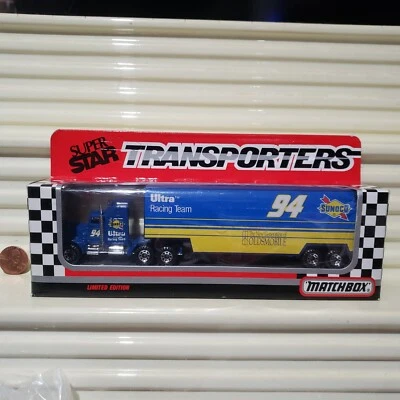 Matchbox STERLING MARLIN #94 SUNOCO 1990 CY104 KW SuperStar Transporter UNSIGNED - Image 1 of 4