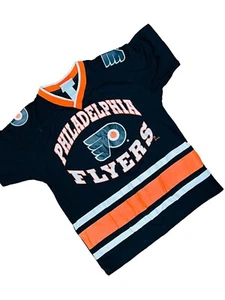 ERIC LINDROS PHILADELPHIA FLYERS VINTAGE 1990'S MIGHTY MAC JERSEY YOUTH MEDIUM - Picture 1 of 5