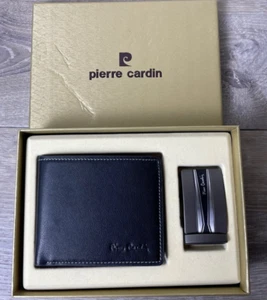 Pierre Cardin Black Leather Wallet and Belt Gift Set New Open Box - Picture 1 of 3