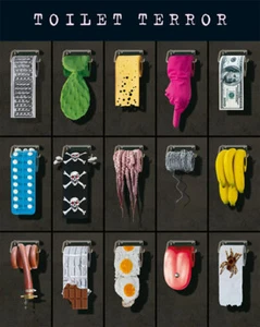 Toilet Terror Humor Poster 16x20 - Picture 1 of 1