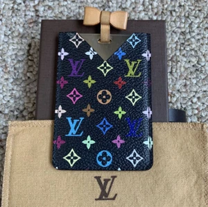 S/S 2003 Vuitton x Takashi Murakami Multicolor Monograma Tarjetero + Espejo - Imagen 1 de 10
