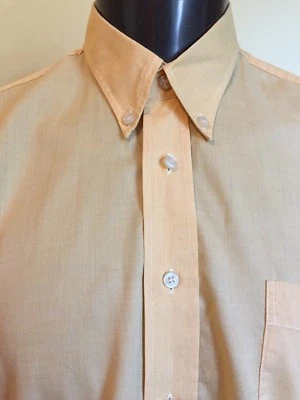 Bobby Jones Mens Dress Casual Yellow Shirt Size Large Long Sleeve Button Front  - Image 1 of 4