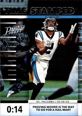 2023 Panini Prestige #TS-10 DJ Moore Time Stamped - Image 1 of 2