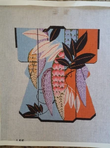Elegant Wisteria Designs LG. Japanese Kimono HP Needlepoint Canvas LEE *RETIRED* - Picture 1 of 1