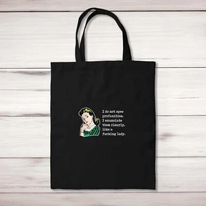I Do Not Spew Profanities Tote Bag - Picture 1 of 6