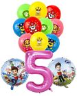 Paw Patrol Chase Skye Balloon Foil Latex Age Set Birthday Party Decoration- Pink