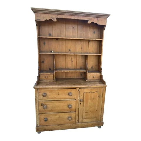 Antique Welsh Pine Dresser Cover