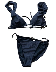 NEU NEU MIT ETIKETT VIX Paula Hermanny 2 zweiteiliger Badeanzug BH Bikiniunterteil M MEDIUM schwarz - Bild 1 von 7