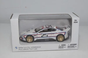 B64 1:41 PULLBACK BMW 3.0 CSL 3.0CSL HOMMAGE DEALER BOX VNMIB - Picture 1 of 11