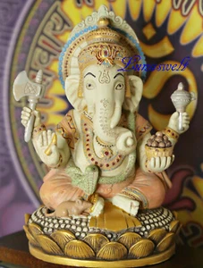 Statue des Hindu-Gottes Ganesha - Gott der Weisheit, des Erfolgs u. des Frieden - Bild 1 von 8